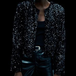 Black sequin jacket
